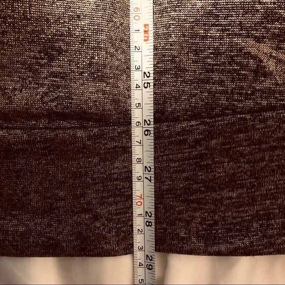 Plus size 4X MXM Metallic Print Knit Blouson Top Batwing Sleeves Black/Gold - Picture 6 of 8